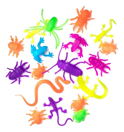 Pack De Bichitos Fluor Surtidos X18 Juguetes Souvenir