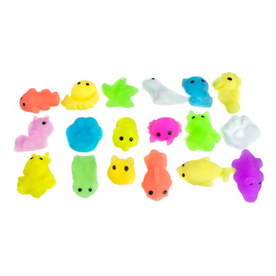 Mini Squishy Mochi X10 Animales Surtido Antiestrés Importado
