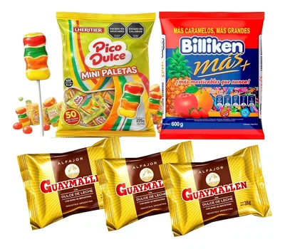Combo Golosinas Para Cumpleaños X 10 Chicos