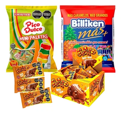 Combo Dulces Sapito Chocolate Y Dulce De Leche 15 Chicos 04