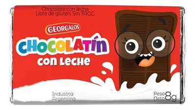 Caja De Chocolatin Georgalos X 8 Grs X40 Unid.