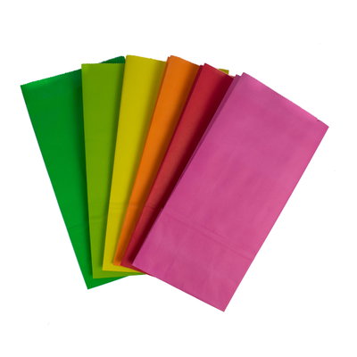 Bolsitas Papel Color Surtidas Golosinas Cumpleaños X20