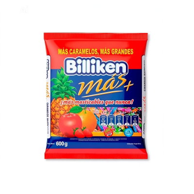 Caramelo Masticable Billiken Frutal 600g