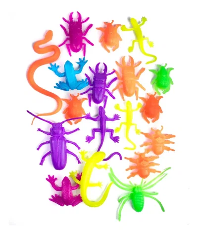 Pack De Bichitos Fluor Surtidos X30 Juguetes Souvenir