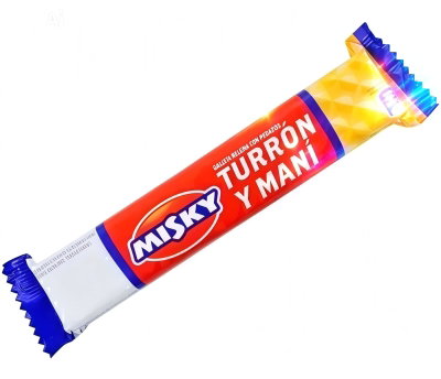 20 Turrones Arcor Misky Oblea Con Mani Sabor Original