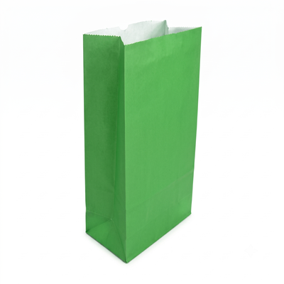 Bolsitas Papel Color Verde Golosinas Cumpleaños X30