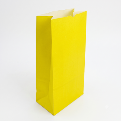 Bolsitas Papel Color Amarillo Golosinas Cumpleaños X20