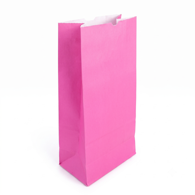 Bolsitas Papel Color Rosa Pastel Golosinas Cumpleaños X20