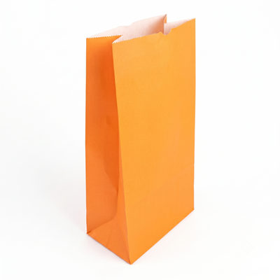 Bolsitas Papel Color Naranja Golosinas Cumpleaños X20