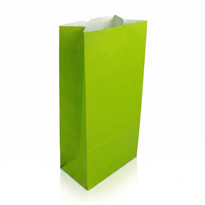 Bolsitas Papel Color Verde Claro Golosinas Cumpleaños X30