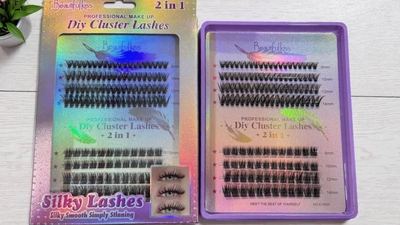 Pestañas pelo por pelo cluster Silky
