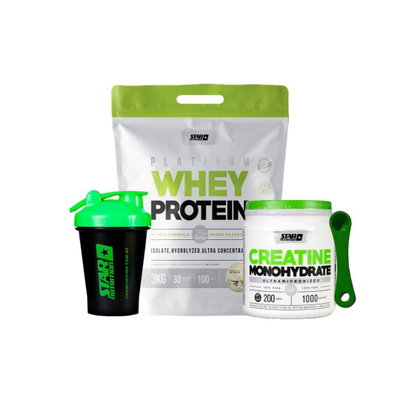 PROTEÍNA 3KG + CREATINA 1KG STAR