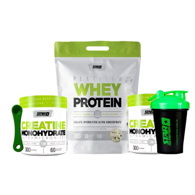 ¡OFERTON STAR! PROTEÍNA 3KG + CREATINA 300GR X2