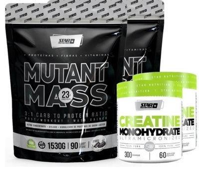 Mutant mass X2 + creatina X2 Star