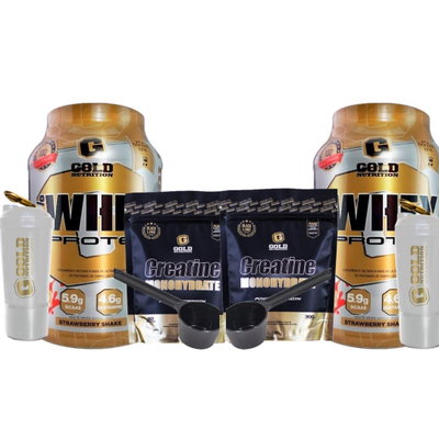 PROTEÍNA 1KG X2 + CREATINA 300GR X2 ONE FIT