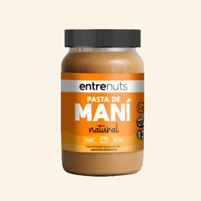 Pasta de Maní Natural Entrenuts 370g