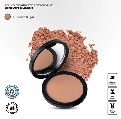POLVO COMPACTO- BROWN SUGAR- MAZZ MAKE UP