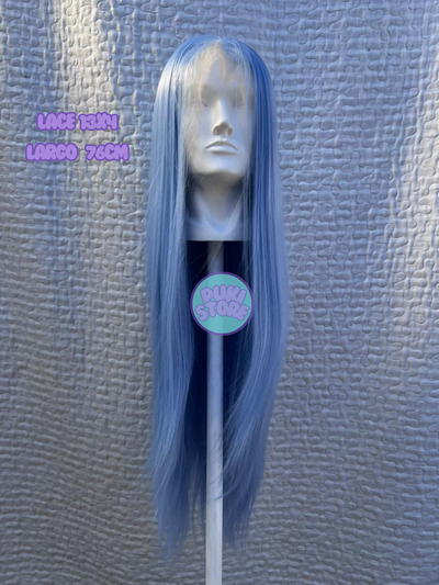 Peluca Lacefront lacia celeste (Soft Kanekalon)