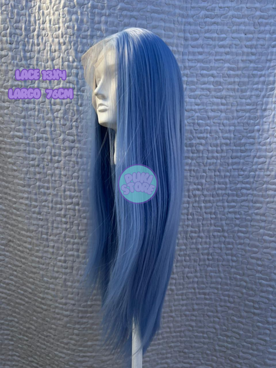 Peluca Lacefront lacia celeste (Soft Kanekalon)