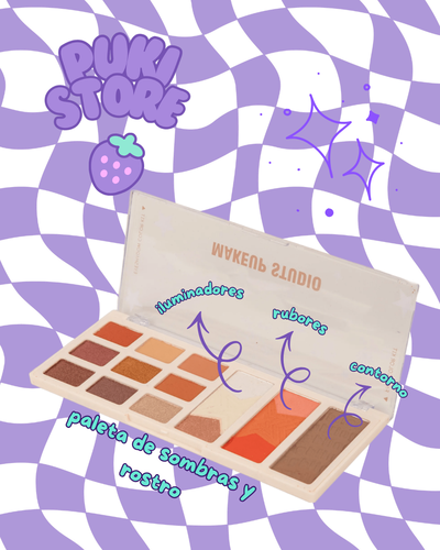 Paleta de sombras y rostro -Candy House- City Girl