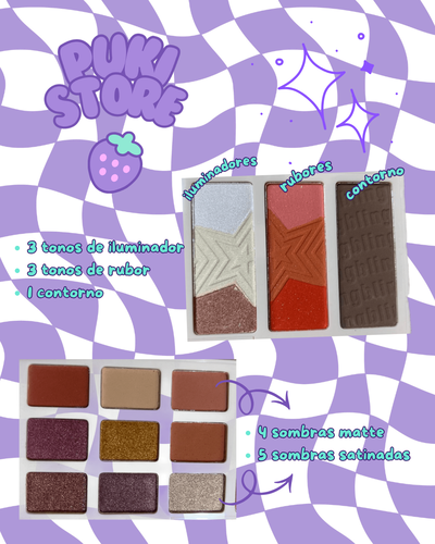 Paleta de sombras y rostro -Candy House- City Girl