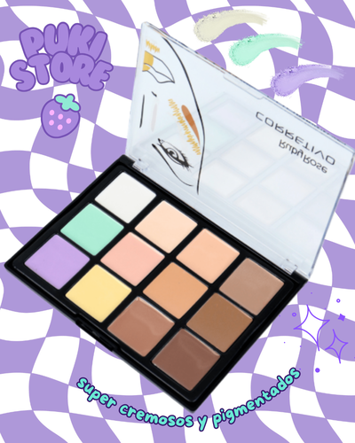 Paleta de 12 correctores Rubyrose