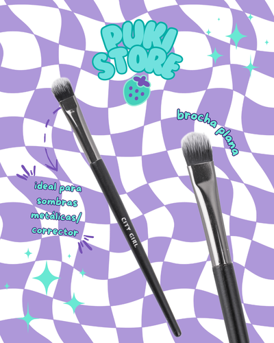 Brocha plana para sombras