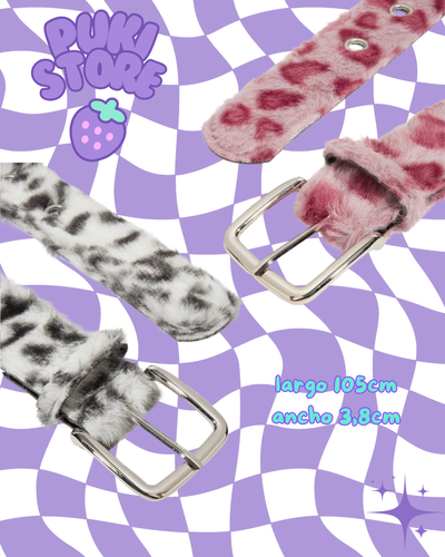 Cinturon Fluffy Print