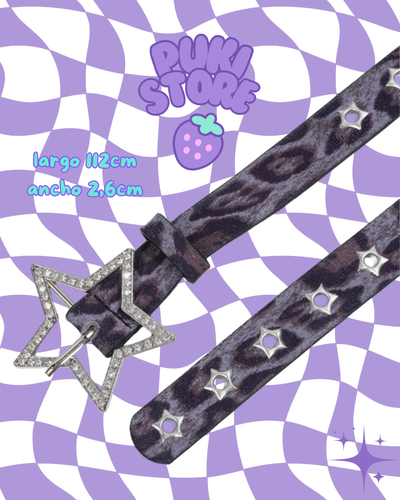 Cinturon Star Print