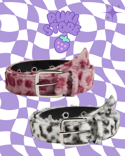 Cinturon Fluffy Print