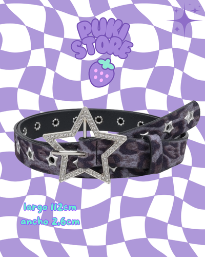 Cinturon Star Print