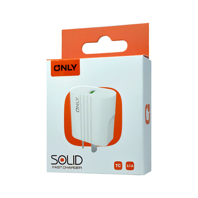 Cargador Only Solid 2.1A + cable usb