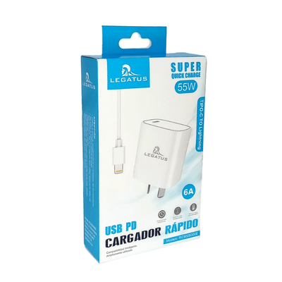 Cargador Legatus 55W Lightning (Iphone)