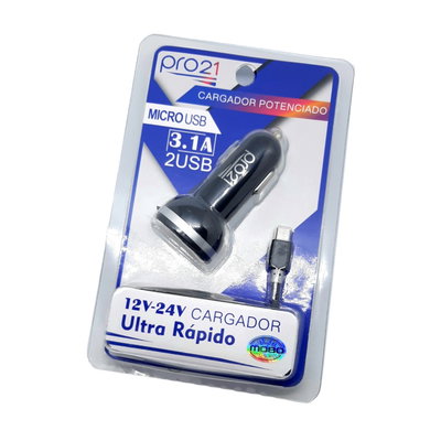 Cargador para auto Pro21 3.1A