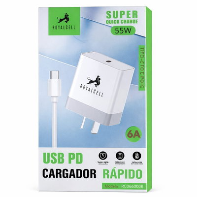 Cargador Royalcell 6000B 55W/6A