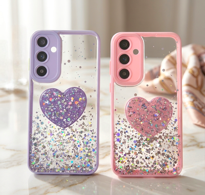 Funda Glitters + Popsocket
