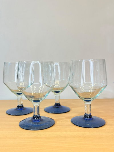 L23 - Copas con base celeste x 4 