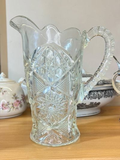 64 - Jarra Carnival Glass Transparente