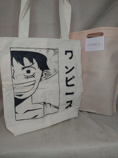  Tote Bag Grande de Lienzo Sublimado o dibujao a mano 