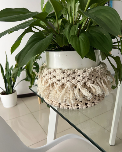  Portamaceta de Macramé Premium – Estilo Boho Chic