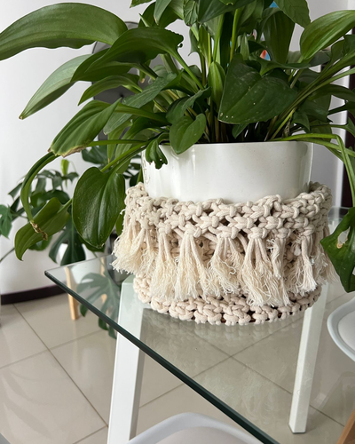  Portamaceta de Macramé Premium – Estilo Boho Chic
