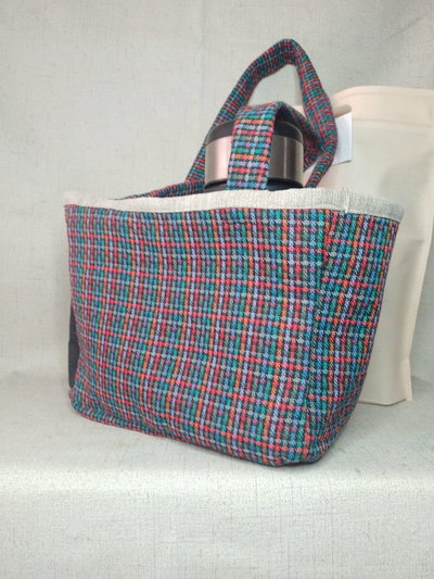 Bolso Matero / Canasta Matera de Tela – Diseño Escocés