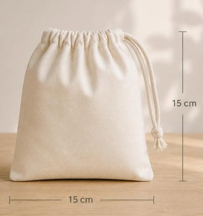 Bolsas de lienzo con cordon 15x15