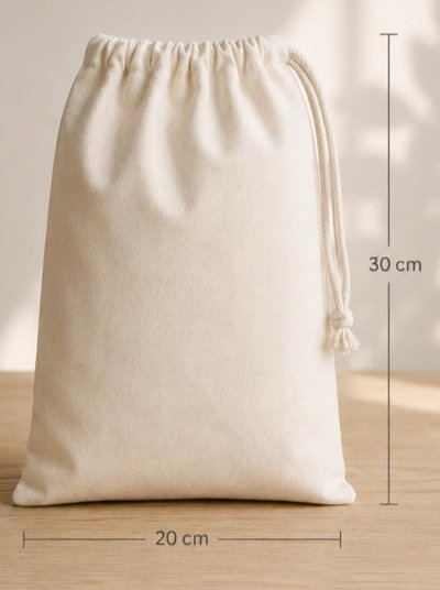 Bolsas de lienzo con cordón 20x30