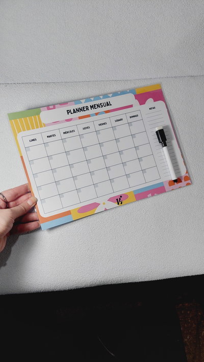 PLANNER - PLANIFICADOR imantado ( Mensual)  + Marcador 