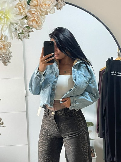 Campera de Jean con corderito