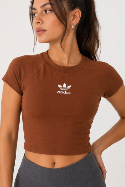 Remera Crop Manga Corta