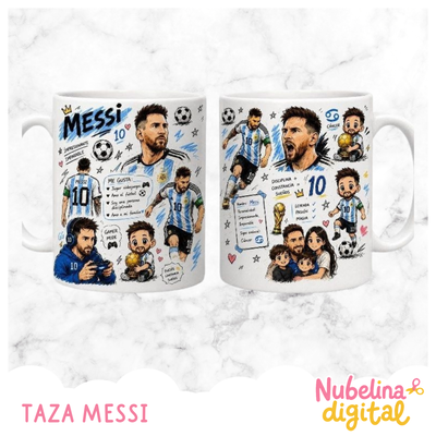 🐐☕ Diseño Taza Messi ✨⚽