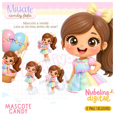 🍭 Kit Digital Mascote Candy ✨🍬