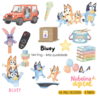 🐾 Kit Digital Bluey ✨🩵